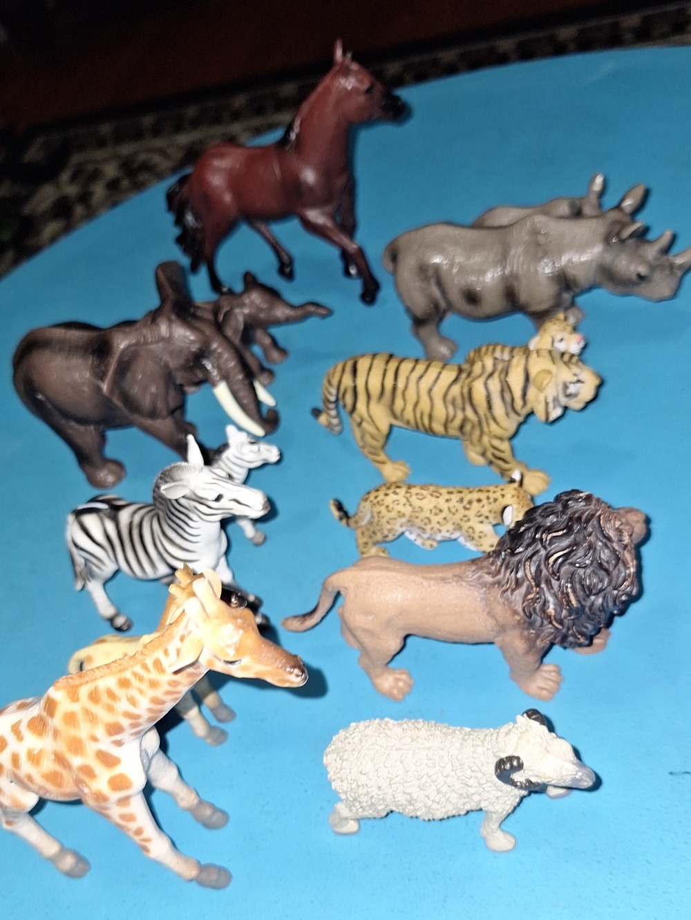 Assorted Safari Animal Toy Set